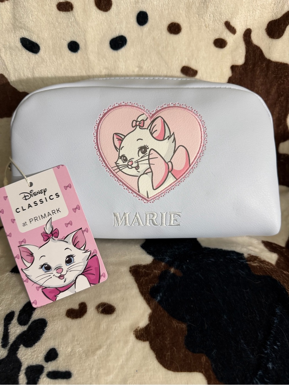 Disney Marie White & Pink Cat Cosmetic Pouch